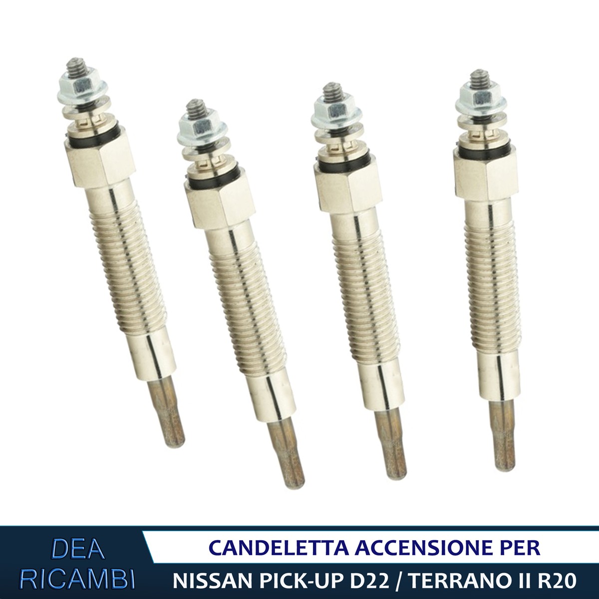 4x Candelette per NISSAN PICK UP D22 2.5 D TERRANO II R20 2.7 TD 1993-2005  CF263